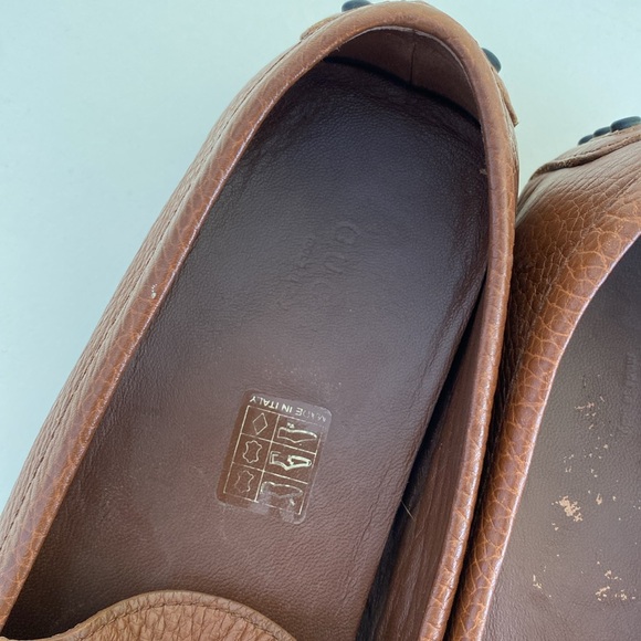 Gucci Bamboo Leather Driver Loafers Size 39 - Picture 4 of 7